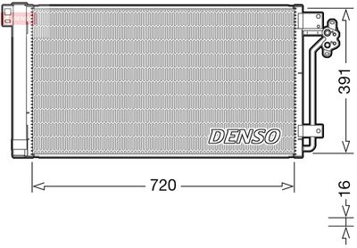 Конденсатор, кондиционер DENSO DCN32020 для VW TRANSPORTER