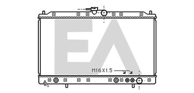 Радиатор, охлаждение двигателя EACLIMA 31R51036 для MITSUBISHI SIGMA