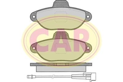 Комплект тормозных колодок, дисковый тормоз CAR PNT2621 для FIAT PANDA