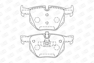 BREMSBELAGSATZ SCHEIBENBREMSE CHAMPION 573285CH 1