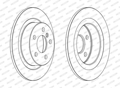 BREMSSCHEIBE FERODO DDF2612C 1