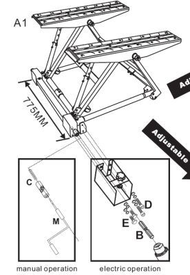 ENERGY - Mobilný zdvihák 1.5t