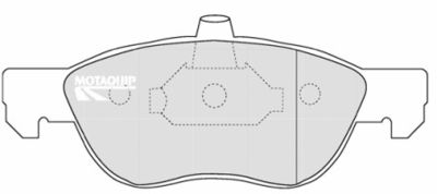 MOTAQUIP LVXL1182 Тормозные колодки и сигнализаторы  для FIAT PUNTO (188_) 1.9 JTD