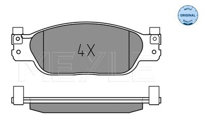 MEYLE 025 239 0818 Тормозные колодки и сигнализаторы  для JAGUAR S-TYPE II (X200) 2.7 D