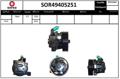 Гидравлический насос, рулевое управление EAI SOR49405251 для HONDA FR-V