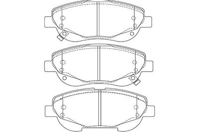 Brake Pad Set, disc brake KBP-9143