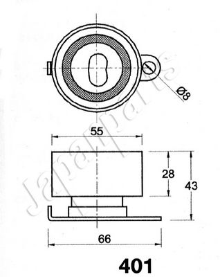 Hihnankiristin, hammashihnat JAPANPARTS BE-401