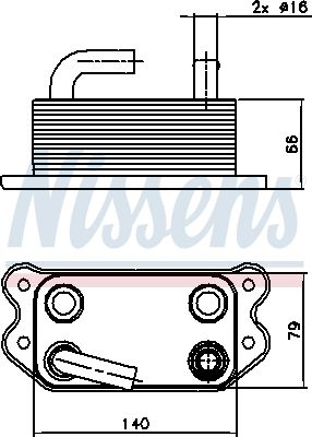 RADIATOR ULEI ULEI MOTOR NISSENS 90738 5