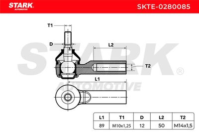накрайник на напречна кормилна щанга STARK SKTE-0280085