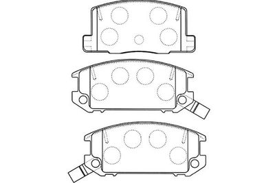 Kavo Parts Stabdžių trinkelių rinkinys, diskinis stabdys