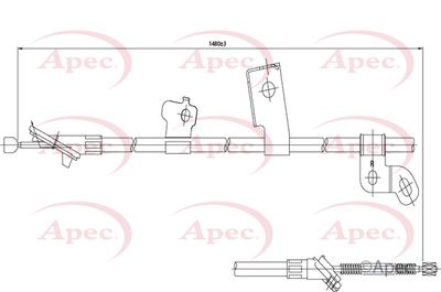 APEC Cable Pull, parking brake CAB1444