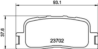 Комплект тормозных колодок, дисковый тормоз HELLA 8DB 355 027-861 для CHERY AMULET