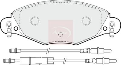 APEC Brake Pad Set, disc brake PAD1283