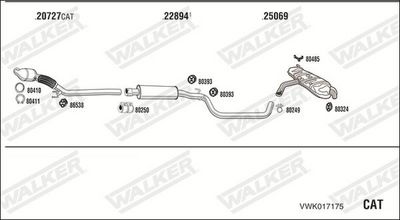 SISTEM DE ESAPAMENT WALKER VWK017175