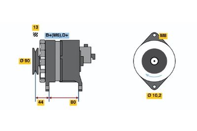 Генератор BOSCH 9 120 144 606 для NISSAN VANETTE