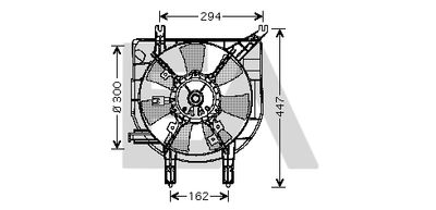 Вентилятор, охлаждение двигателя EACLIMA 33V52029 для MAZDA DEMIO