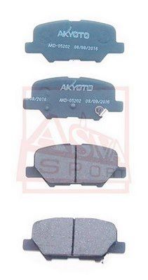 Комплект тормозных колодок, дисковый тормоз ASVA AKD-05202 для MITSUBISHI ASX