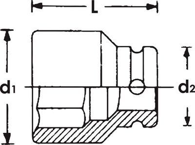Vigor - Kovaný nástrčkový orech 12-hran 1/2" 32mm
