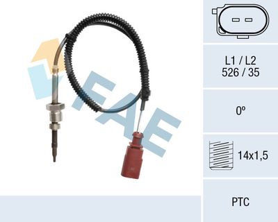 SENZOR TEMPERATURA GAZE EVACUARE