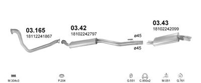 SISTEM DE ESAPAMENT POLMO POLMO00596