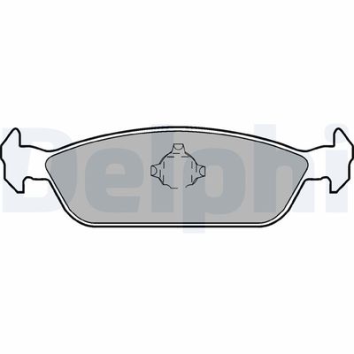 Zestaw klocków hamulcowych, hamulce tarczowe DELPHI LP953