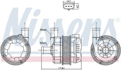 POMPA APA SUPLIMENTAR NISSENS 831350