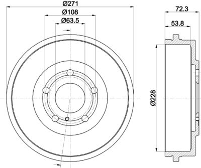 спирачен барабан MINTEX MBD446