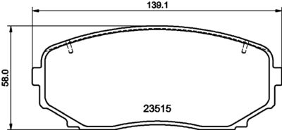 Комплект тормозных колодок, дисковый тормоз HELLA 8DB 355 032-941 для FORD USA EDGE