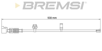 Сигнализатор, износ тормозных колодок BREMSI WI0939 для LEXUS LS