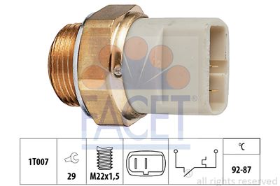 Термовыключатель, вентилятор радиатора FACET 7.5049 для SEAT TERRA