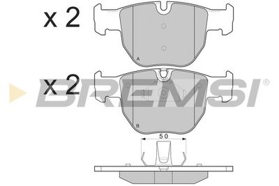 BREMSI BP3287 Тормозные колодки и сигнализаторы  для LAND ROVER RANGE ROVER III (L322) 3.6 D 4x4
