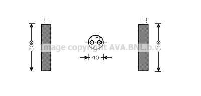 Осушитель, кондиционер AVA QUALITY COOLING SZD094 для SUZUKI IGNIS