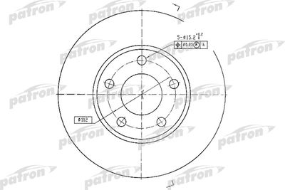 PATRON PBD2626 Тормозные диски  для AUDI 100 (Ауди 100)
