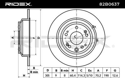 спирачен диск RIDEX