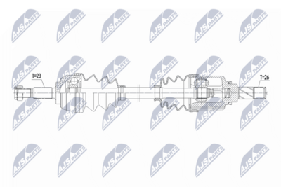 Wał napędowy NTY NPW-RE-221