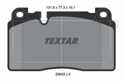 Brake Pad Set, disc brake 2564305