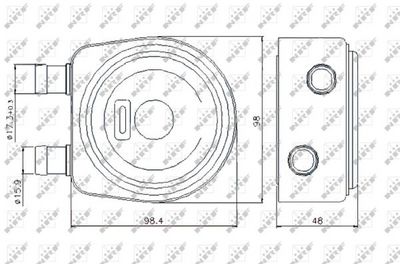 Oil Cooler, engine oil 31247