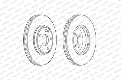 BREMSSCHEIBE FERODO DDF2460C 1