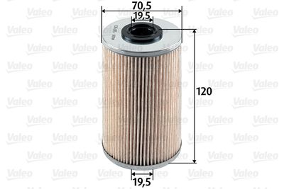 Топливный фильтр VALEO 587913 для OPEL MOVANO