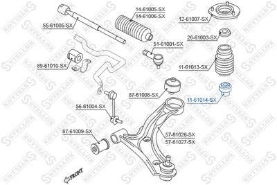 Буфер, амортизация STELLOX 11-61014-SX для SUZUKI LIANA