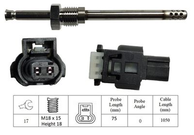 czujnik, temperatura spalin LUCAS LGS6002