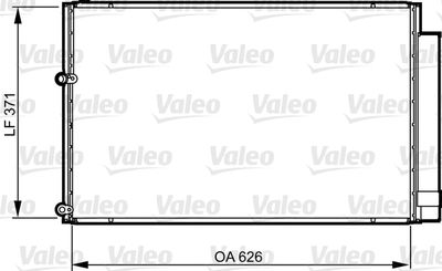 VALEO 814158 Радіатор кондиціонера для TOYOTA (Тойота)