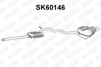 Глушитель выхлопных газов конечный VENEPORTE SK60146 для SKODA SUPERB