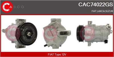 Компрессор, кондиционер CASCO CAC74022GS для FIAT IDEA