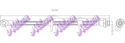 KAWE H6301 Тормозной шланг  для CHRYSLER SEBRING (Крайслер Себринг)