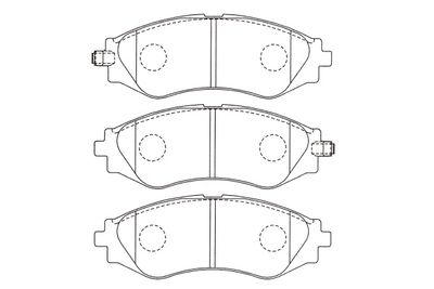 Kavo Parts Stabdžių trinkelių rinkinys, diskinis stabdys