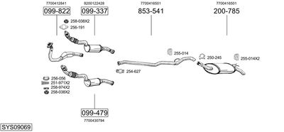 Układ wydechowy BOSAL SYS09069