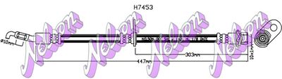 Тормозной шланг KAWE H7453 для LEXUS LS