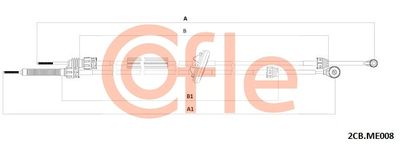 Naciąg linki, ręczna skrzynia biegów COFLE 92.2CB.ME008