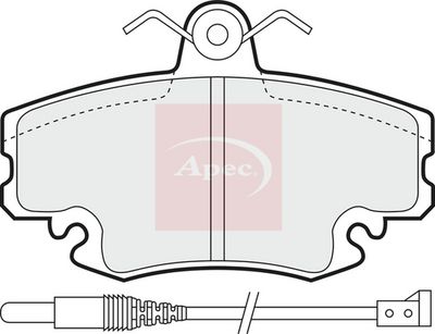 APEC Brake Pad Set, disc brake PAD810